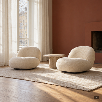 Pierre Paulin, Armchairs, a pair, “Pacha”, Gubi.