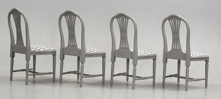 MATGRUPP, 5 delar, gustaviansk stil, 1900-tal.