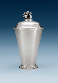 680. An Atelier Borgila lidded sterling goblet, Stockholm 1939.