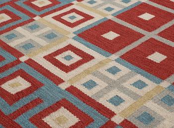 CARPET. Flat weave. 297,5 x 183 cm. Sweden around 1950.