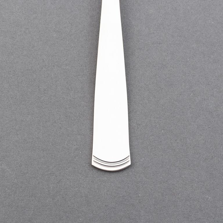 Jacob Ängman, silver cutlery, 32 pcs, Rosenholm, GAB.
