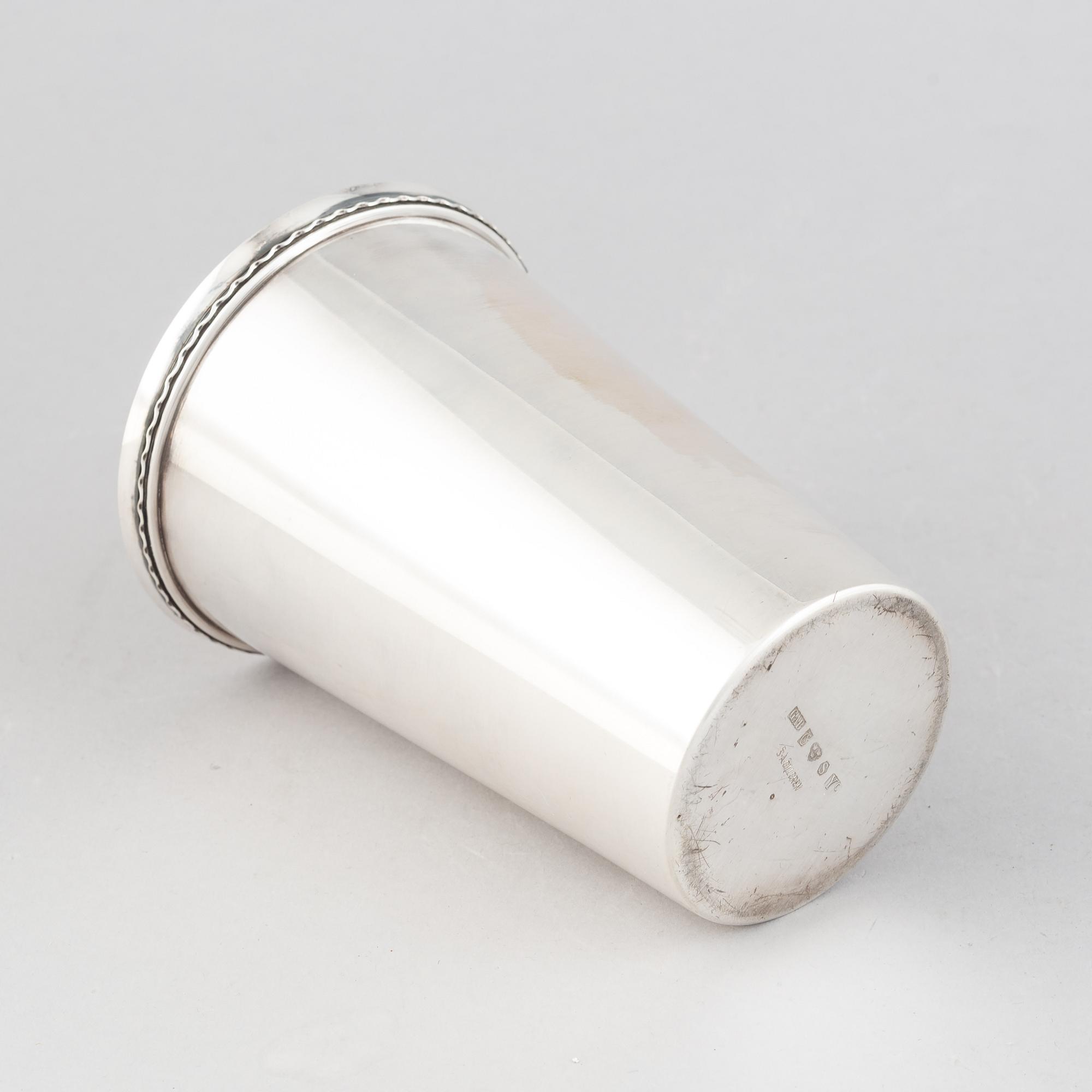 Sven-Arne Gillgren, bägare, silver, GAB, Eskilstuna, 1973.