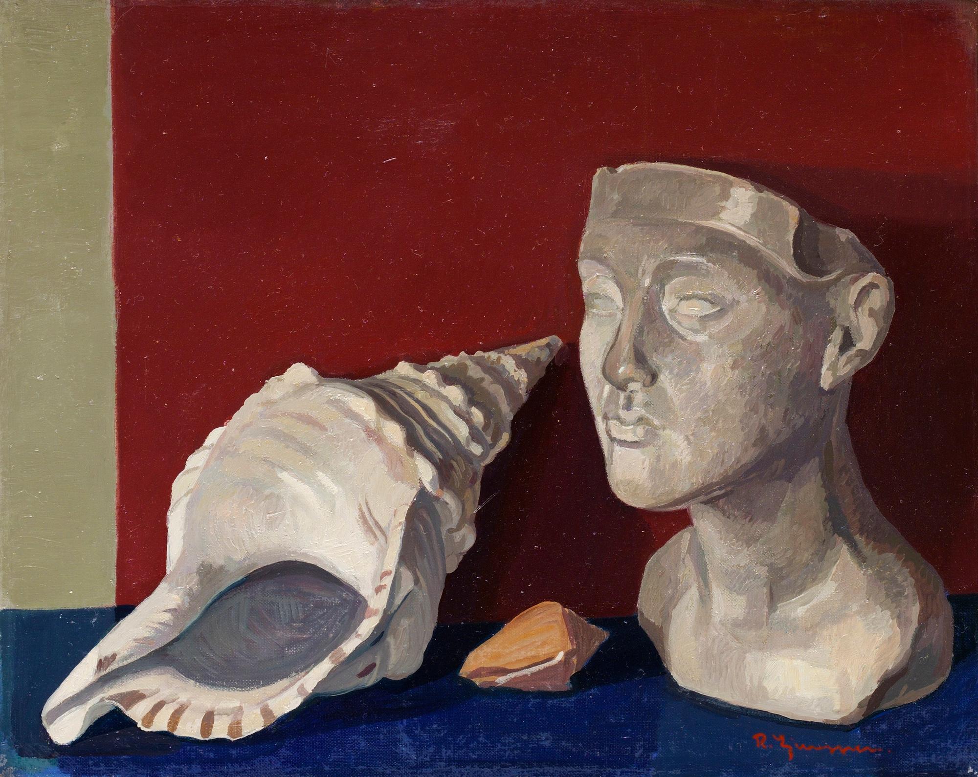 Reinhold Ljunggren, Still life with shell.