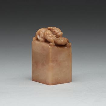 A Chinese stone seal.