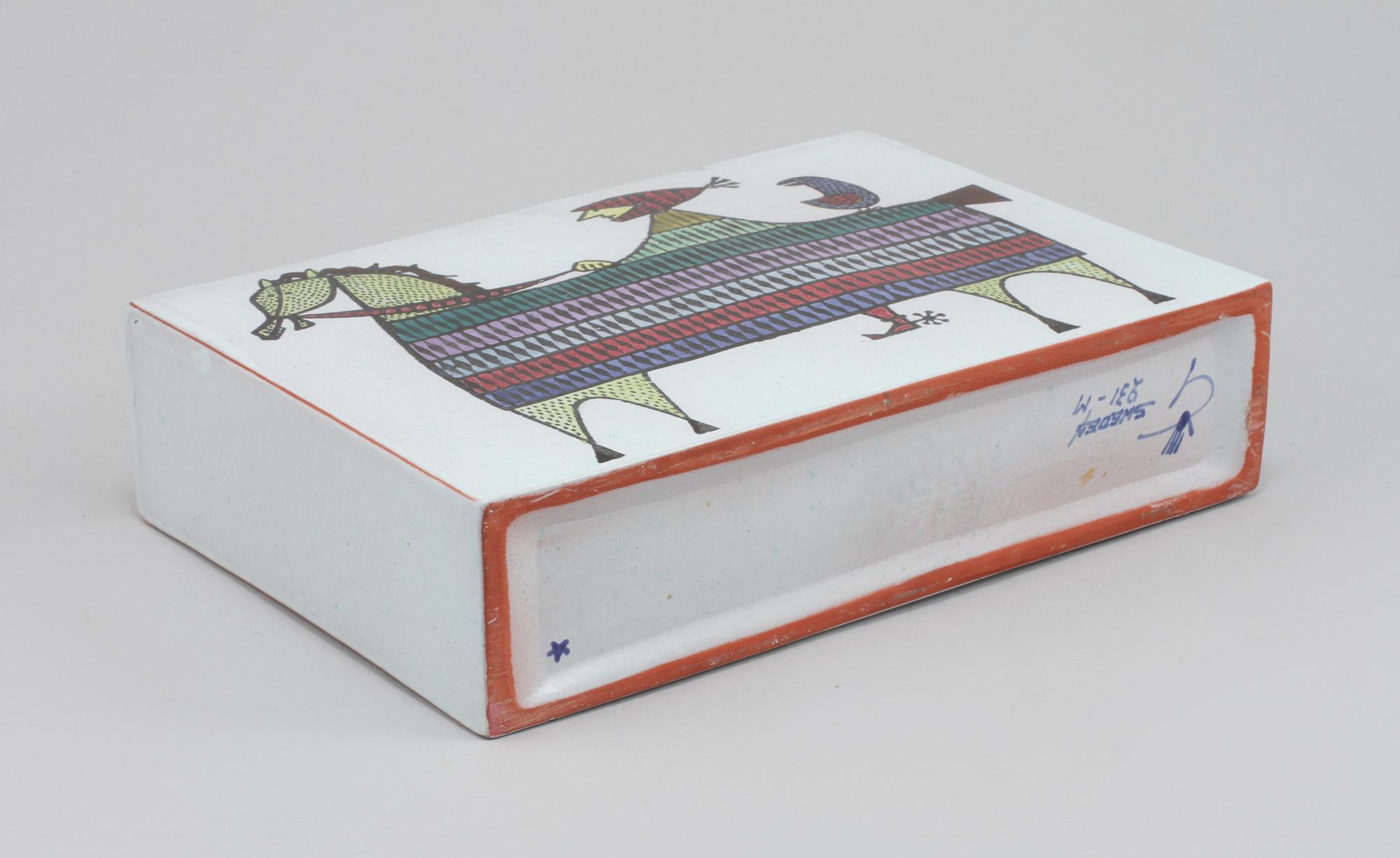 VAS, fajans, "Karneval", Stig Lindberg, Gustavsberg Studiohand, 1958-1962.