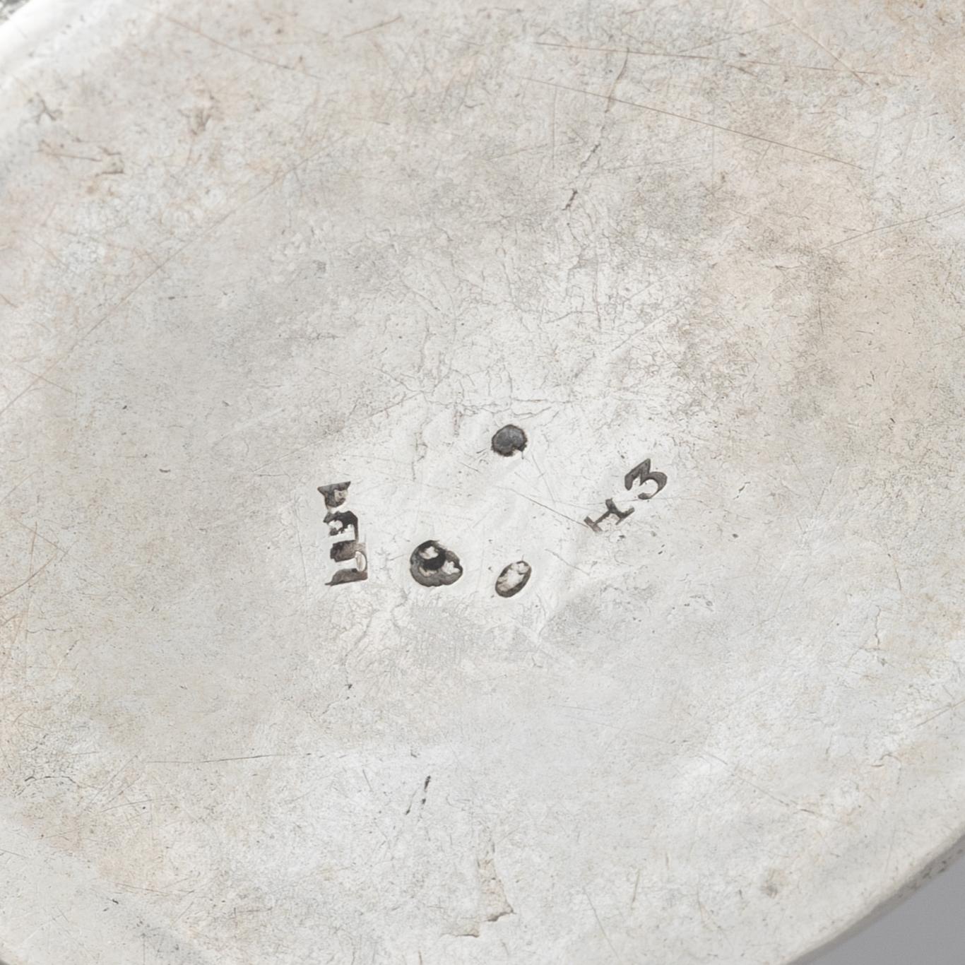 Three Swedish parcel-gilt silver beakers, 19th Century.