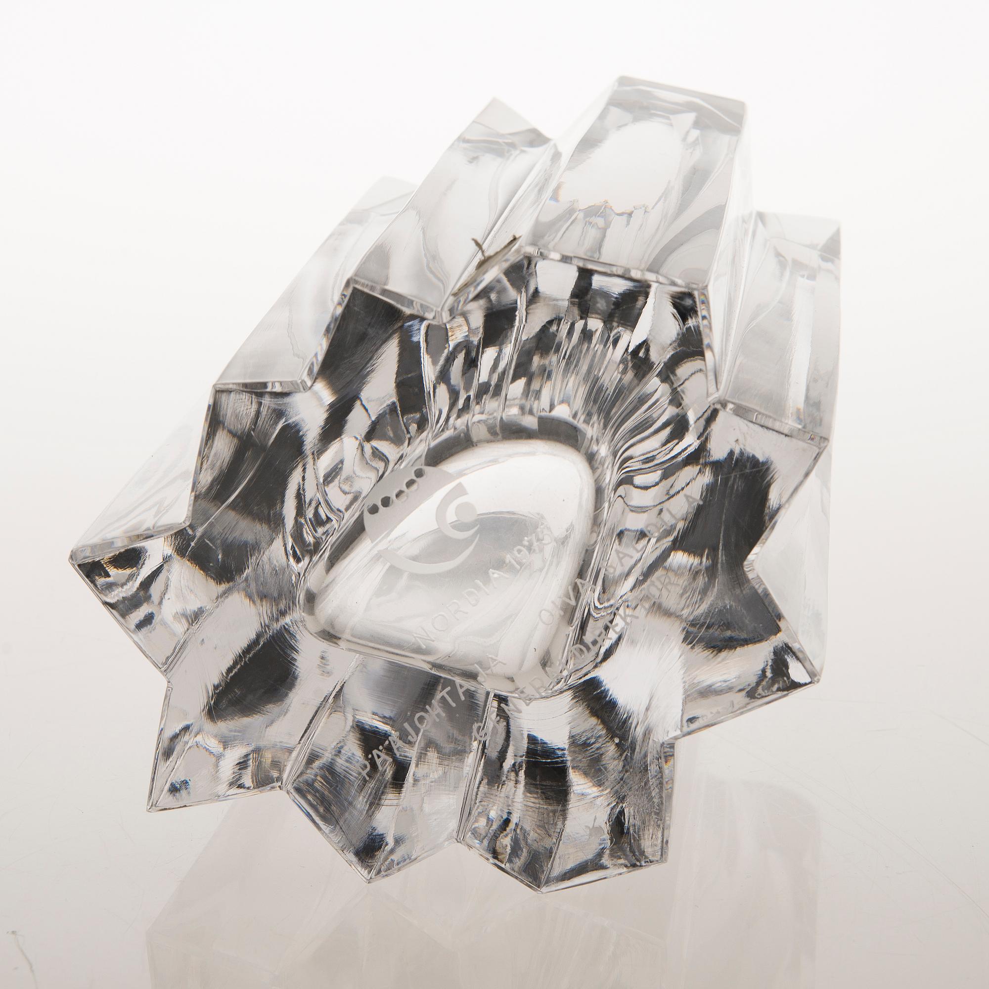 Nanny Still, GLASSKULPTUR, signeerattu Aimo Okkolin Riihimäen Lasi Oy.