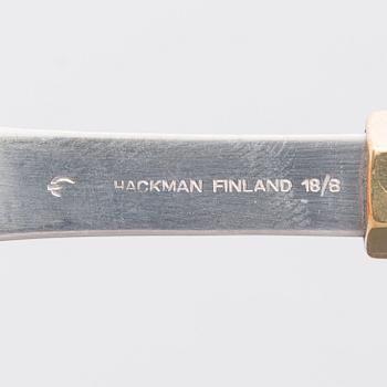 A 11-piece set of 'Kaleva' cutlery for Hackman Finland. Model designed in 1976.