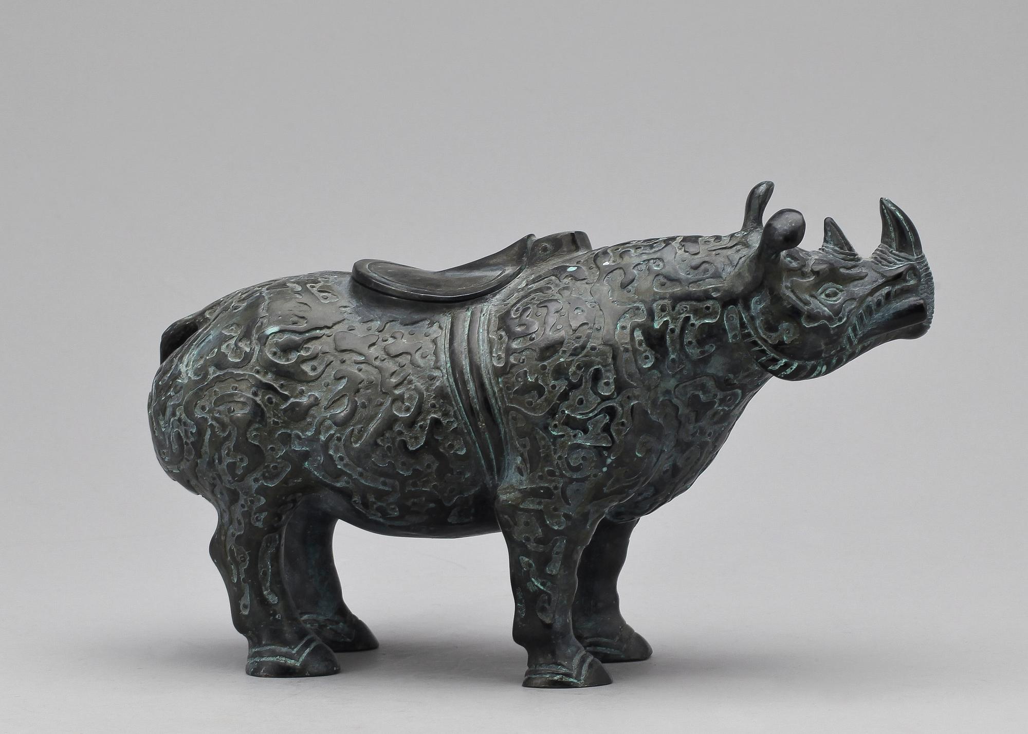 FIGRUIN, brons, orientalisk, 1900-tal.