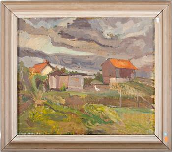 UNO VALLMAN, olja på duk, sign o dat 1941.