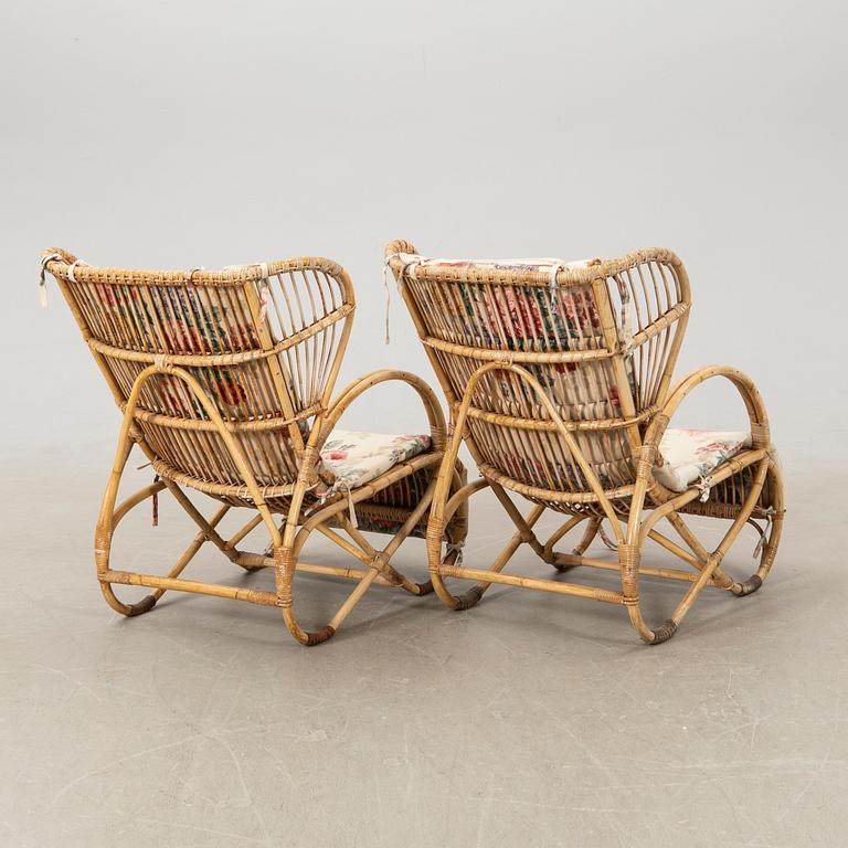 Trädgårdsfåtöljer ett par 1900-talets mitt/andra hälft.