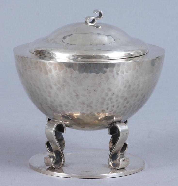 LOCKASK, silver, utländska stämplar, 310 g.