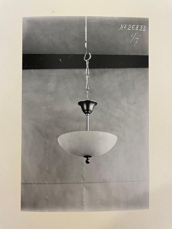 Erik Tidstrand, a model '26822' ceiling light, Nordiska Kompaniet, 1920's/30's.