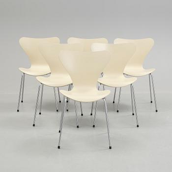STOLAR, 6st. "Sjuan", Arne Jacobsen, Fritz Hansen.
