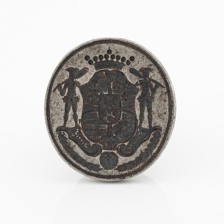 Seal for the baronial Ehrenkrona family (no. 210), 18th century.