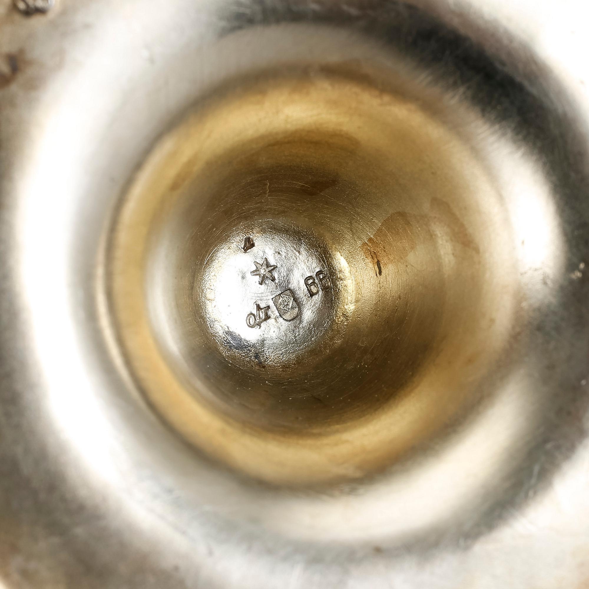 BORDSUPPSATS, nysilver, Württembergische Metallwarenfabrik WMF, 1900-talets början.