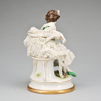 FIGURIN, porslin, Tyskland, 1900-talets första hälft.