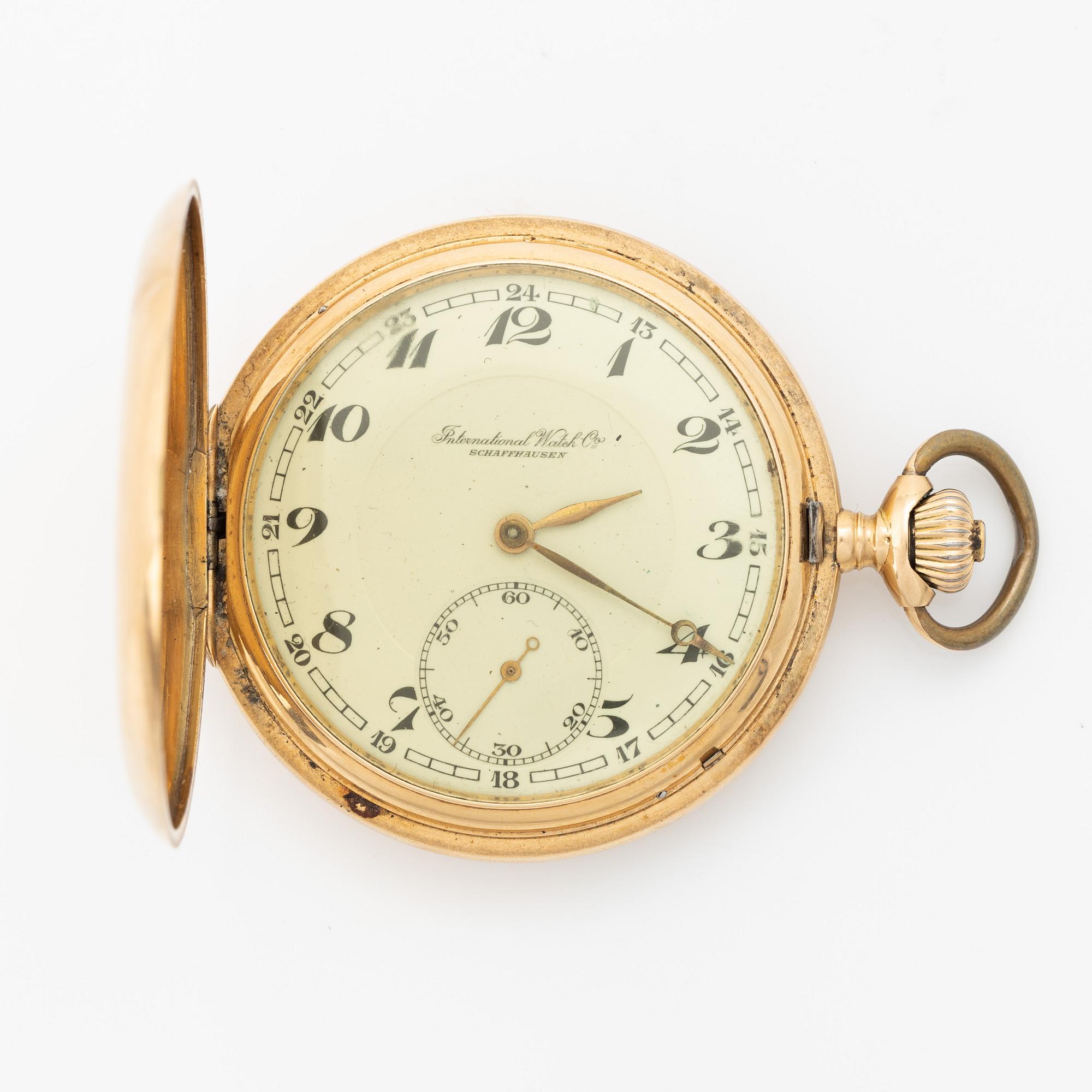 IWC, pocket watch, hunter, 51,5 mm.