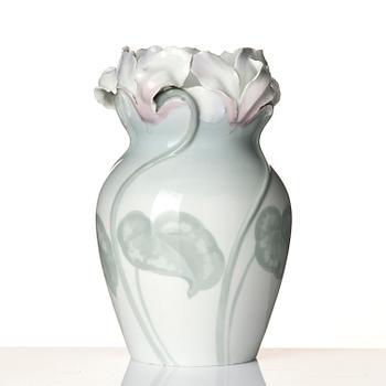 Waldemar Lindström, & Karl Lindström (1865-1956), a porcelain vase, Rörstrand, ca. 1900.
