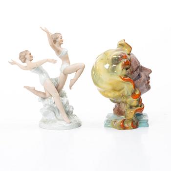 Figurines, 6 pieces, porcelain, including Schaubach Kunst, 20th century.