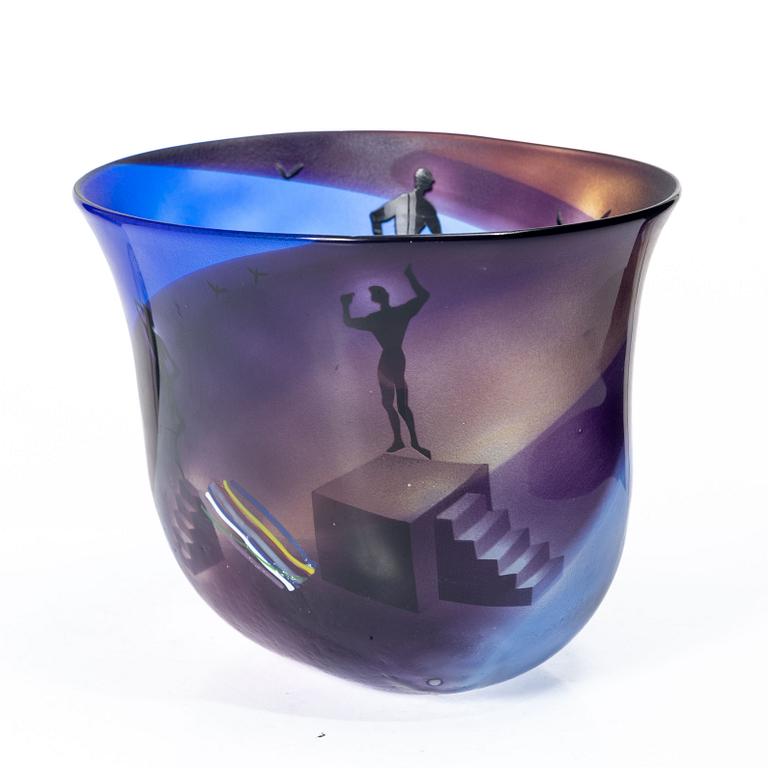 Bertil Vallien, a bowl, Kosta.