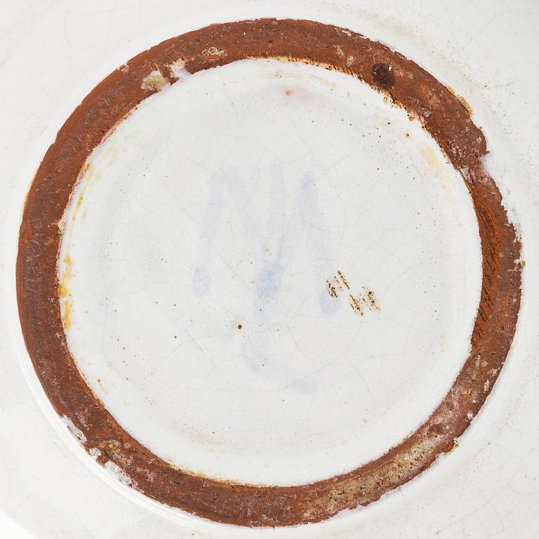 Marita Lybeck, jug and bowl, red clay, signed ML.