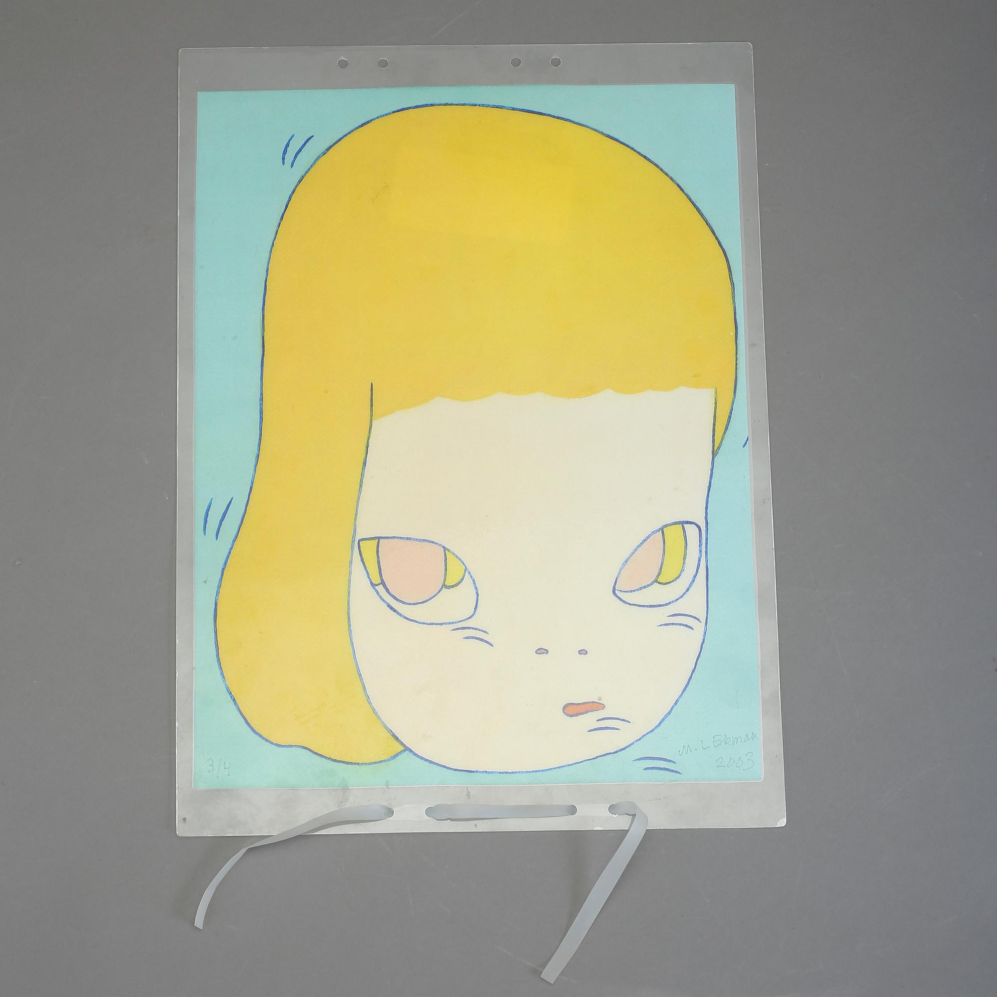 MARIE-LOUISE EKMAN, färgserigrafi. Signerad och numrerad 3/4 samt daterad 2003.