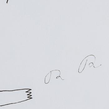 ROGER RISBERG, indian ink, 2005, signed RR.