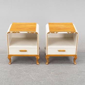 A pair of bedside tables from Bodafors, first half of the 20th Century.