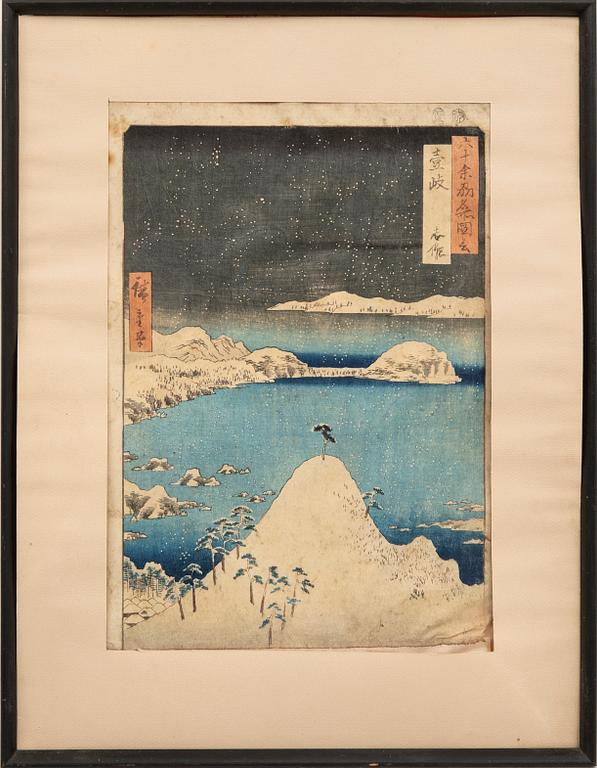Utagawa Hiroshige, färgträsnitt, Japan, först utgivet 1853.