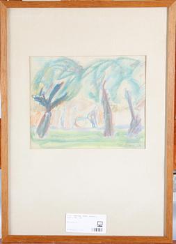 JANSSON, RUNE. Pastell. Sign o dat -42