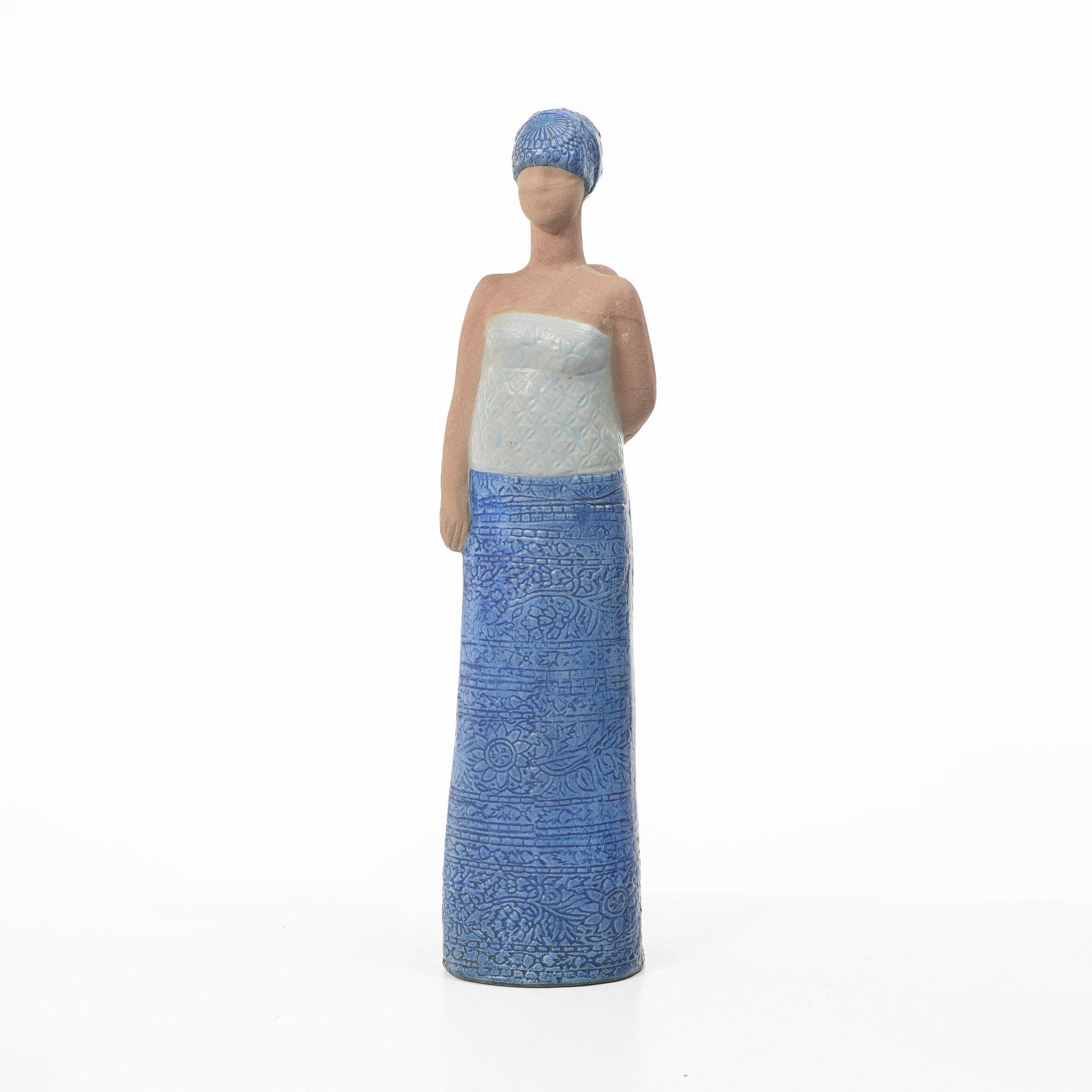 Lisa Larson, a stoneware figurine, K-studion, Gustavsberg, Sweden.