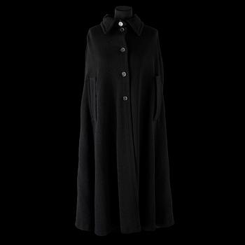 505. A black 1960s/70s cape by Hermès.