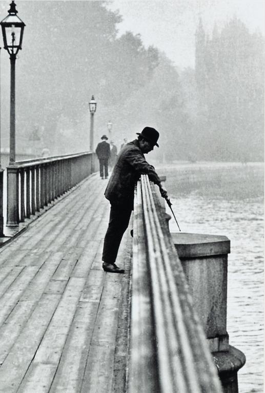 Åke Lange, "Fiskare på Skeppsholmsbron", 1937.
