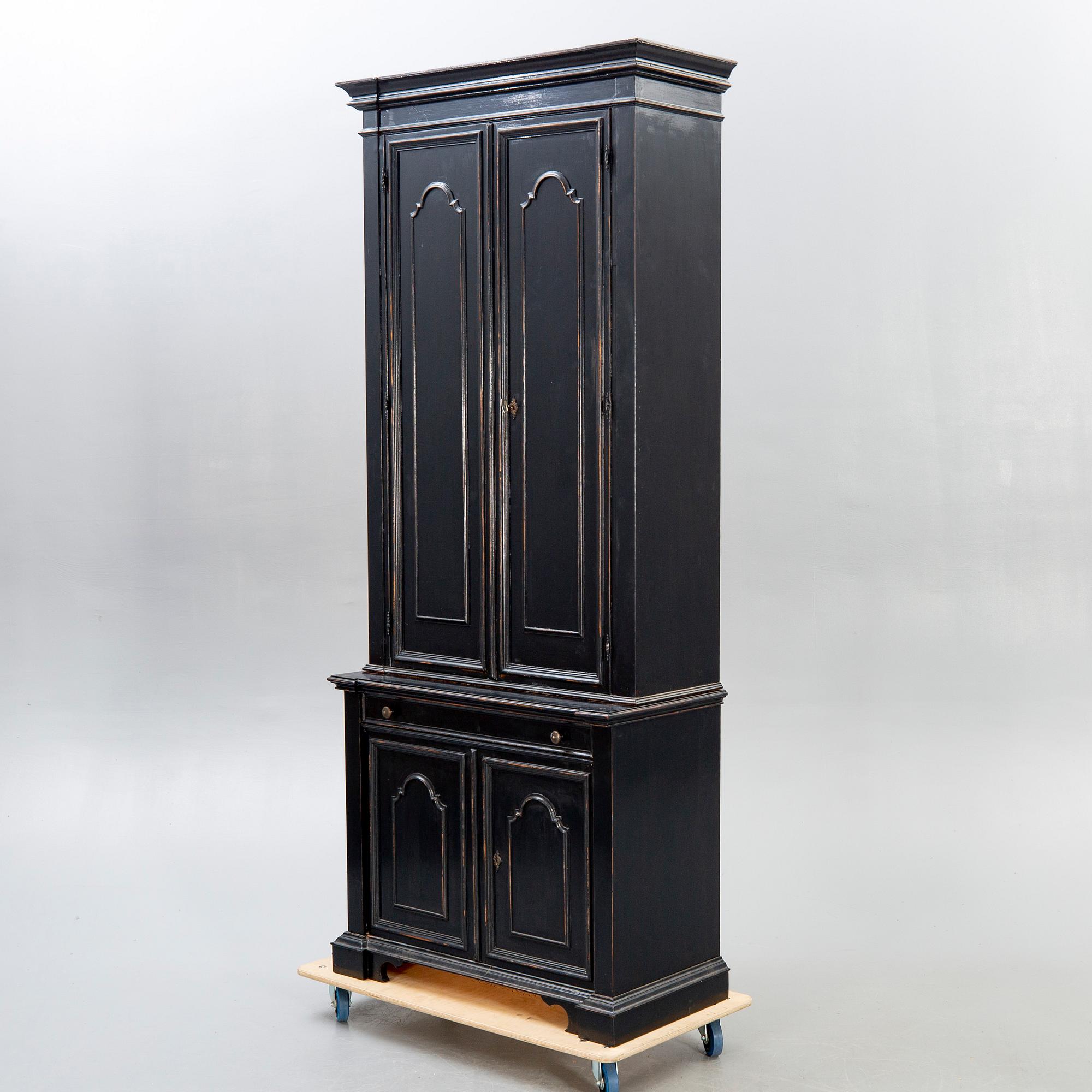 A modern painted cabinet.