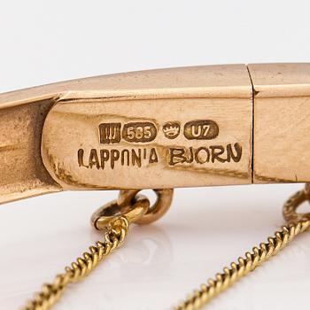 Björn Weckström, Armband "Lapinranne", 14k guld. Lapponia 1973.