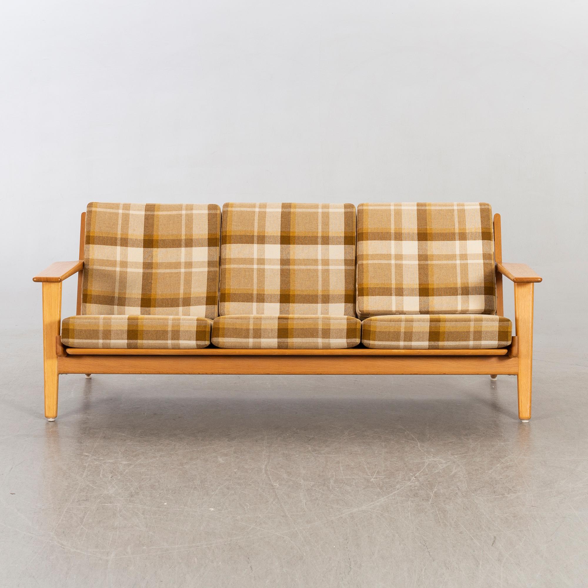 Hans J Wegner, GE-290 oak sofa, Denmark, second half of the 20th century.