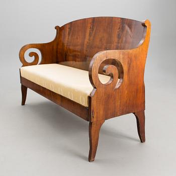 A mid-19th century Russian biedermeier sofa.