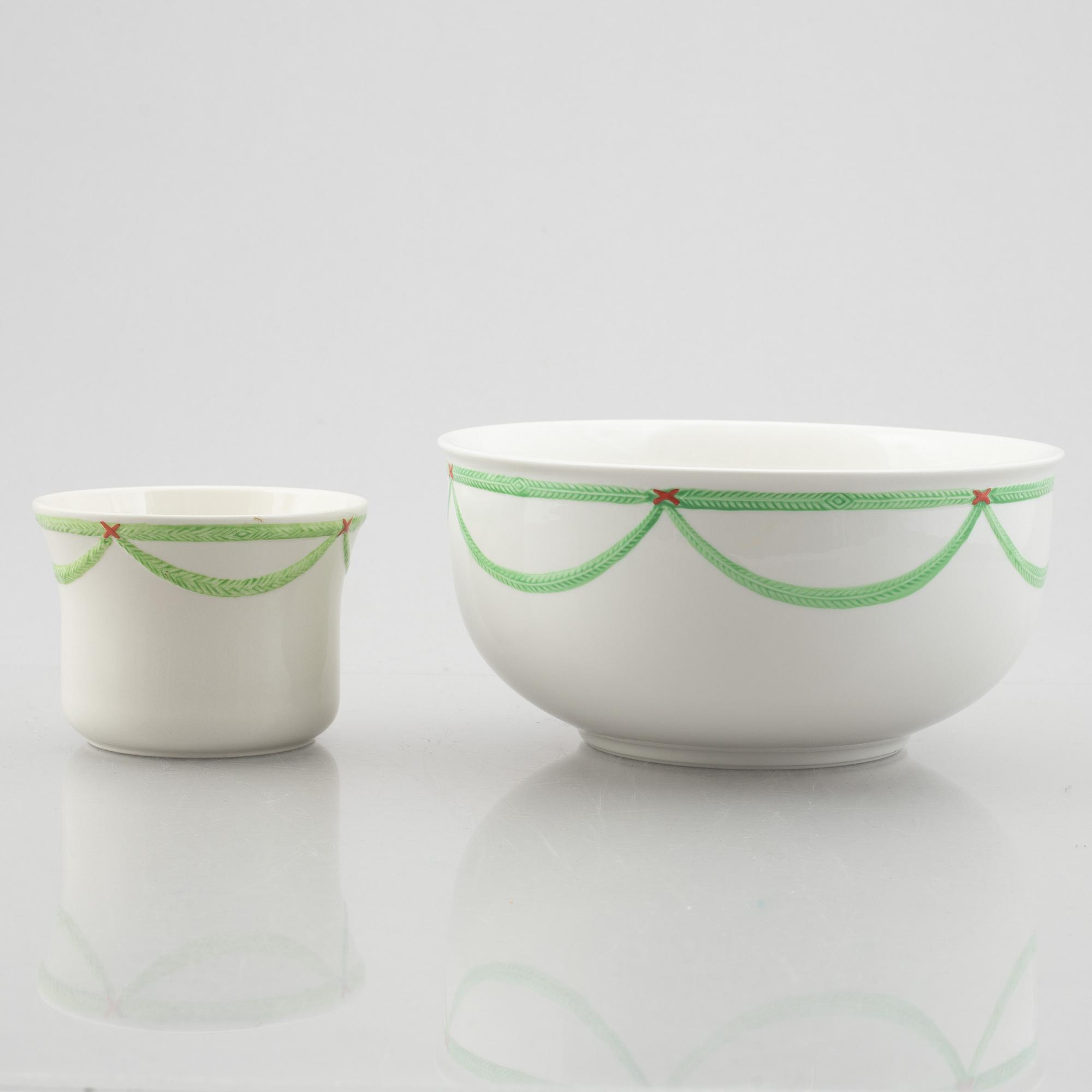 Julservis, 62 delar, porslin, "God Jul", Rörstrand/old Gustavsberg.