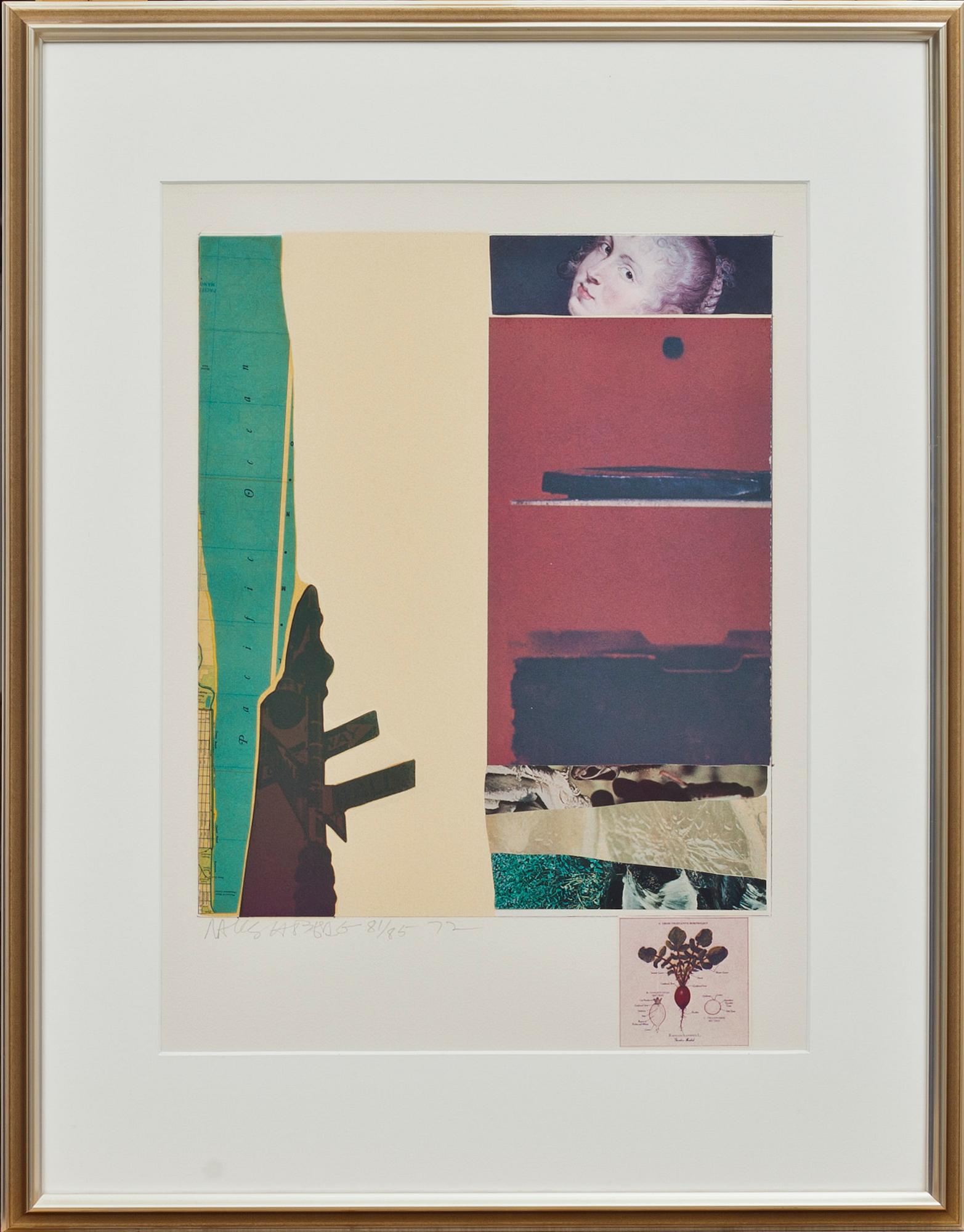 ROBERT RAUSCHENBERG, blandteknik, signerad, numrerad och daterad, 81/85, -72.