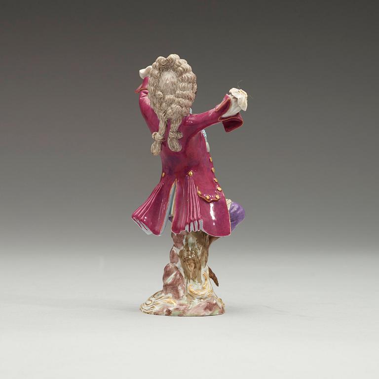FIGURINER, 10 stycken, porslin. Meissen, sent 1800-tal.