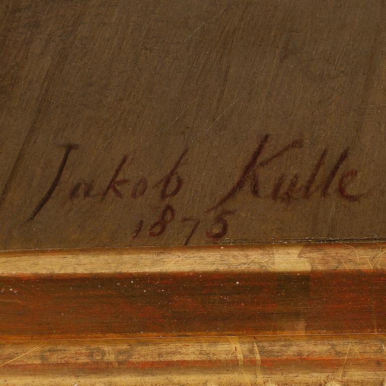 JACOB KULLE, olja på duk, signerad och daterad 1875.