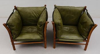 FÅTÖLJER, 1 par, "Ilona", Arne Norell, 1900-talets andra hälft.