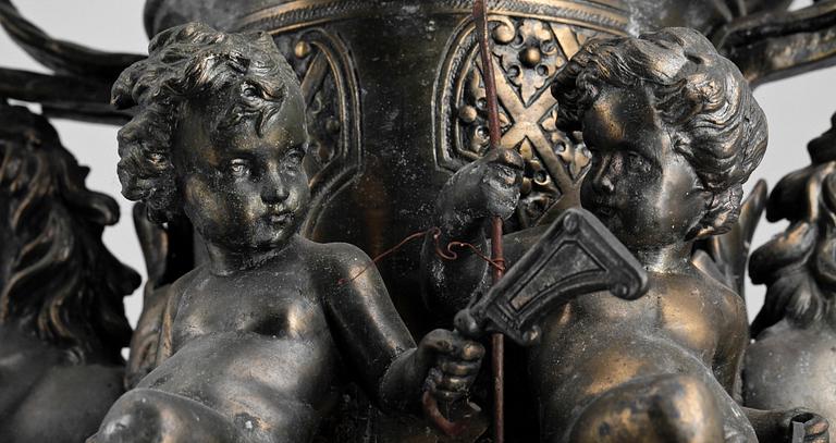 URNOR, ett par, mässing, 1800/1900-tal.