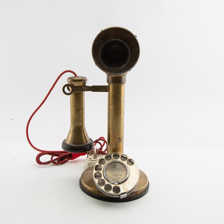 Table telephone Mc Berty & co "Candlestick" early 20th century.