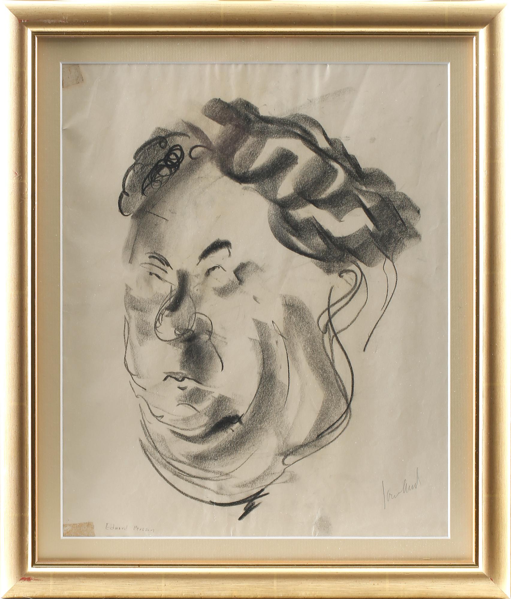 JOHN JON-AND, teckning, signerad.