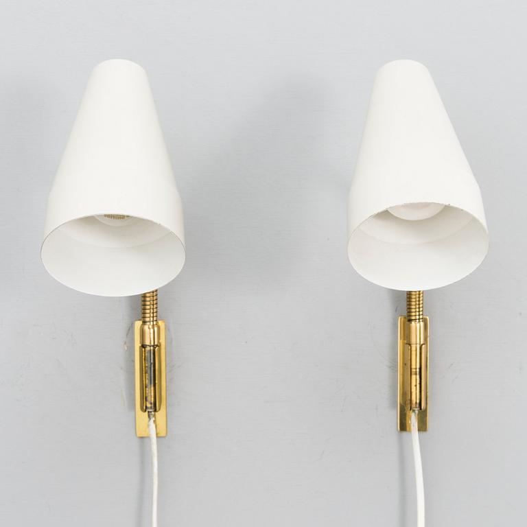 LISA JOHANSSON-PAPE, a pair of 1960's '50-056/2, wall lights for Stockmann Orno.