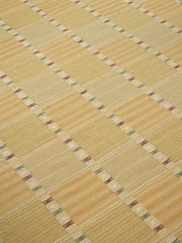 Barbro Nilsson, A CARPET, "Falurutan gul", flat weave, ca 390 x 201 cm, signed AB MMF BN.