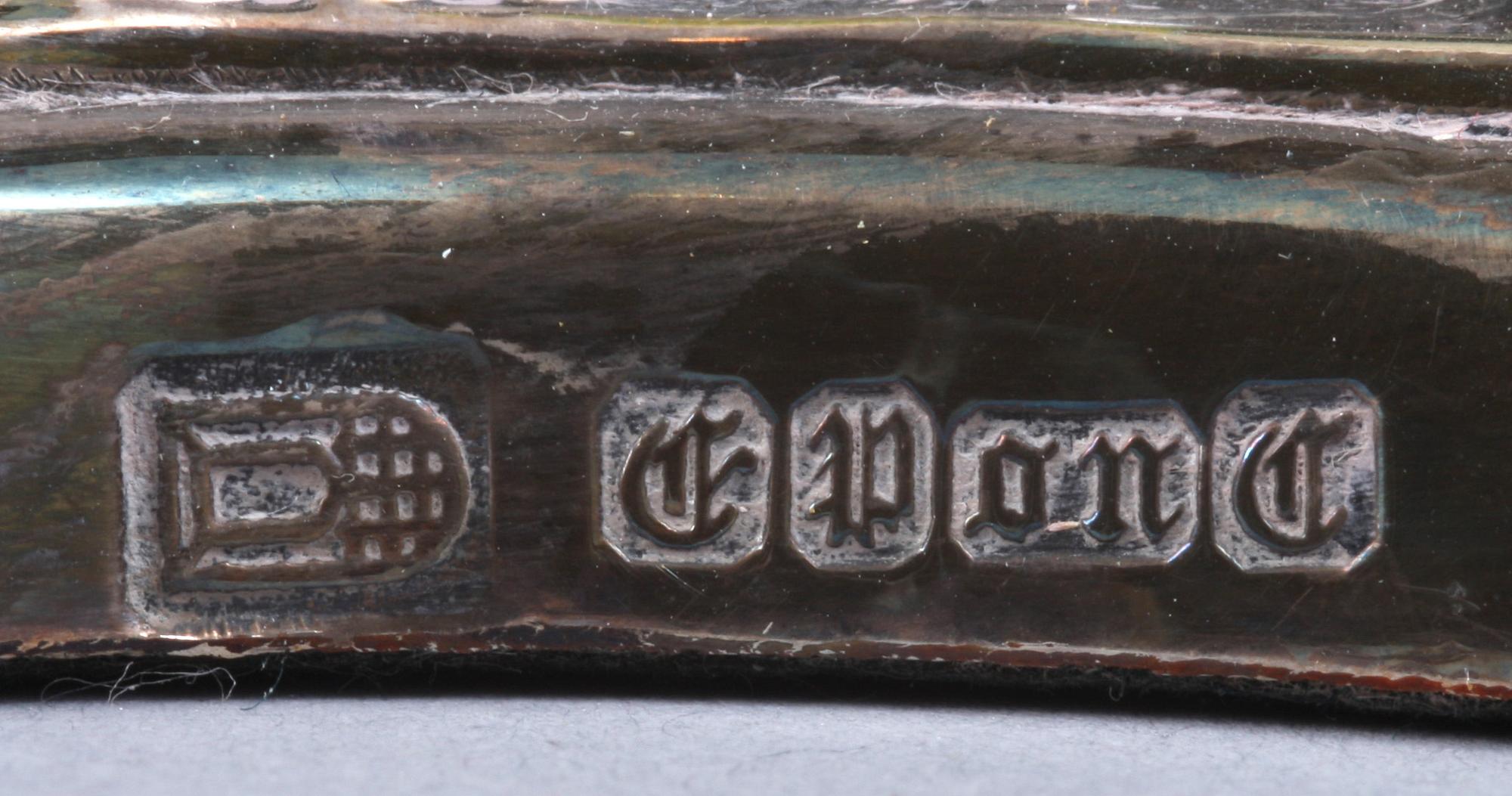 LJUSSTAKAR, ett par, pläter 1800/1900-tal, England.