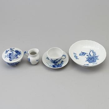 A 47 pcs porcelain service, 'Blå Blomst' Royal Copenhagen', Denmark second half of the 20th century.